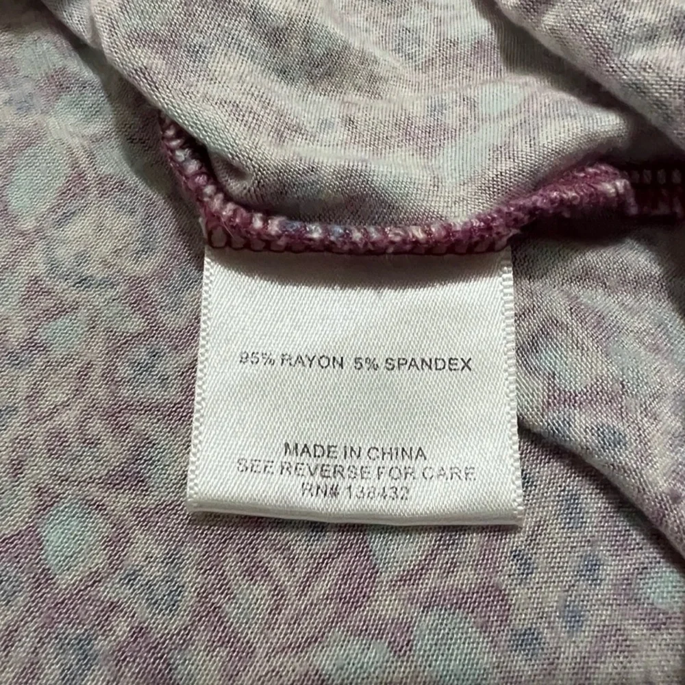 Modcloth Sleeveless Knit Top With Keyhole Accent Purple and Blue Size Small - Picture 6 of 7